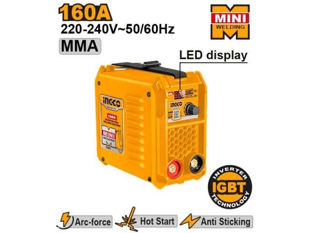 ماكينة لحام حديد ميني 160 امبير موديل ING-MMA16018