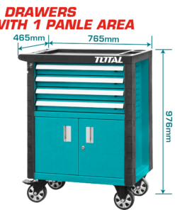 دولاب عدة فارغ 4 درج و ضلفة خدمة شاقة - THRC01041