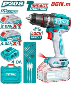 شنيور 86 نيوتن دقاق بطارية 4 امبير + بطارية 2 امبير - TIDLI20868