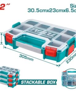 TPBX1121_شنطة بلاستيك 12″ قفل بلاستيك للمسامير توتال