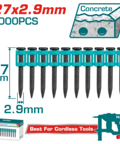 علبه مسمار تثبيت للخرسانة 1000 مسمار 27 مم - TAC02271