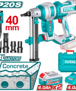 دباسة مسمار للخرسانة 40 مم 2 بطاريه - TCNLI9008