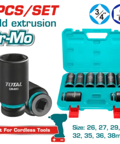 طقم لقم تصادمي 3/4 بوصة طويل 8 قطع - THKISD34082L