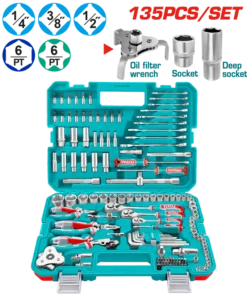 طقم لقم و مفاتيح 135 قطعة - THKTHP21356