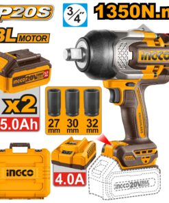 دريل 3/4 بوصه 1350 نيوتن 2 بطارية 5 أمبير انكو – CIWLI20135