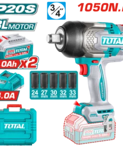 دريل 3/4 بوصة عزم 1050 نيوتن مع 2 بطارية 5 امبير – TIWLI20105
