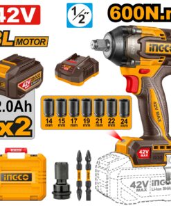 دريل بطارية 1/2 بوصة 600 نيوتن 42 فولت 2 بطارية انكو – CIWLI42602